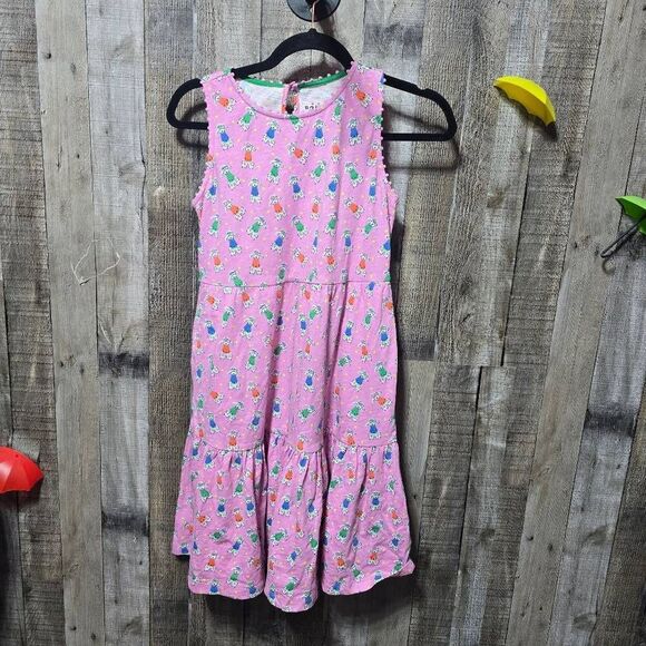 Mini Boden Ali Pom Trim Jersey Dress - Picture 3 of 6